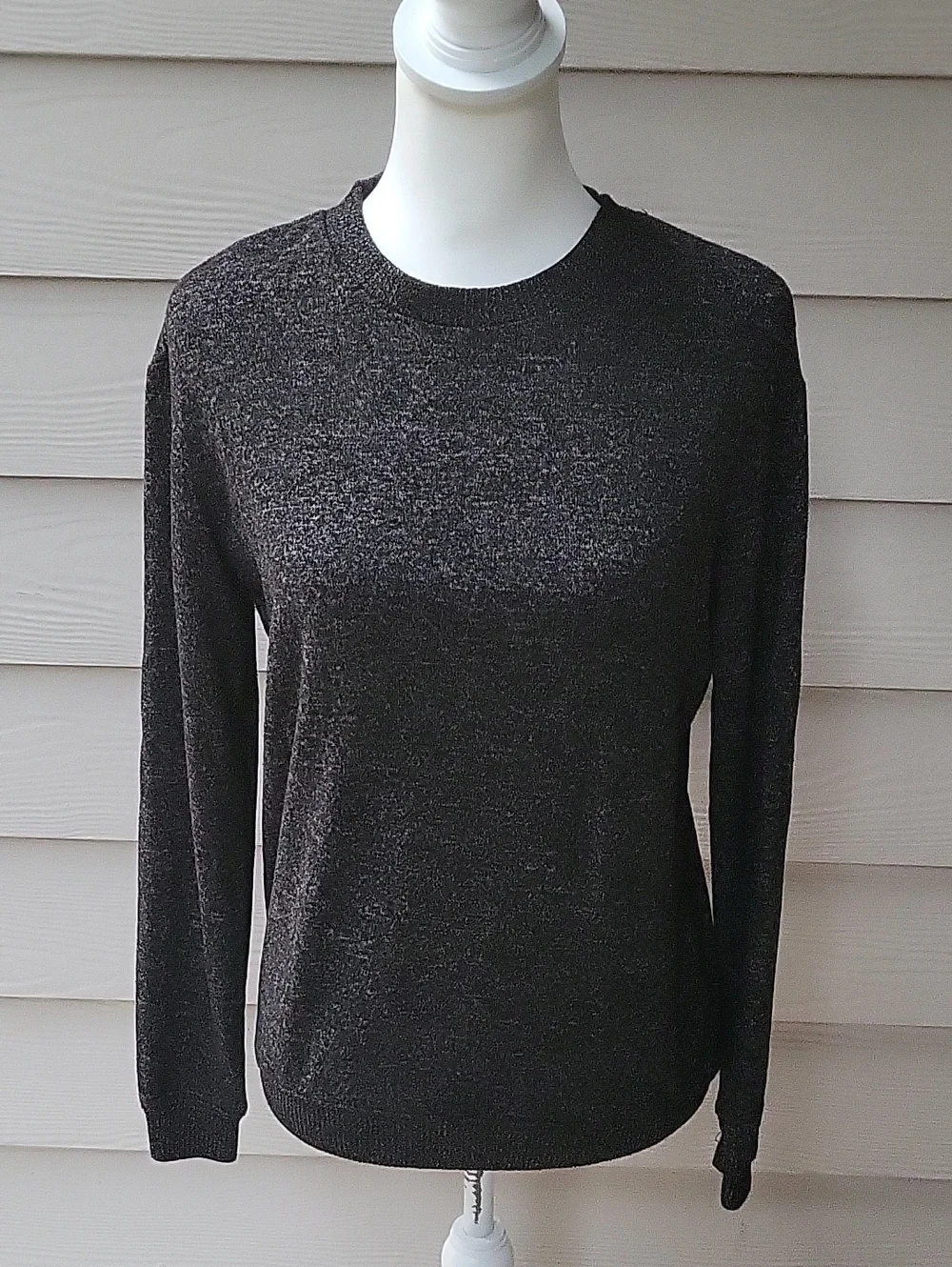 Philosophy Charcoal Black Crewneck Sweater Women’s Size Small